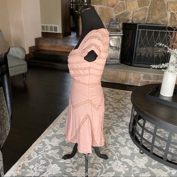 Free People Elle Mini Dress Toasted Mink Size 0 - Picture 8 of 11